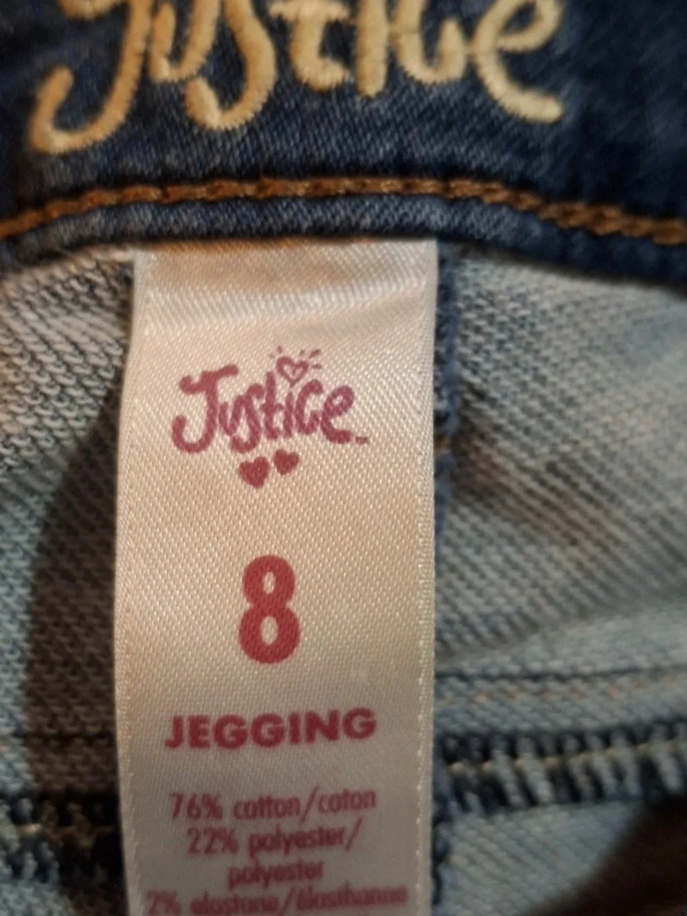 Justice Girls Blue Denim Jeans